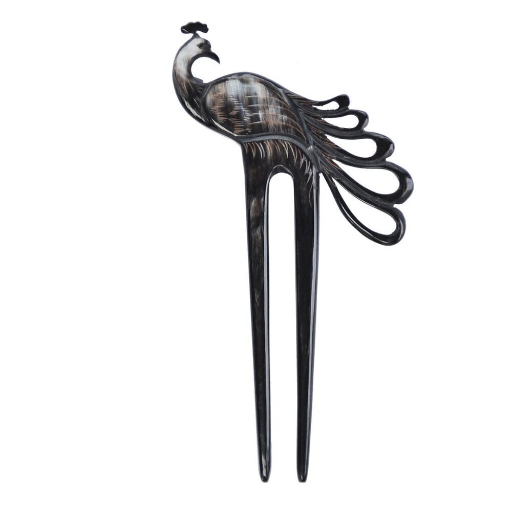 Buffalo Horn Hair Fork Handmade Hair Accessories Durable Hair Stick for Adult